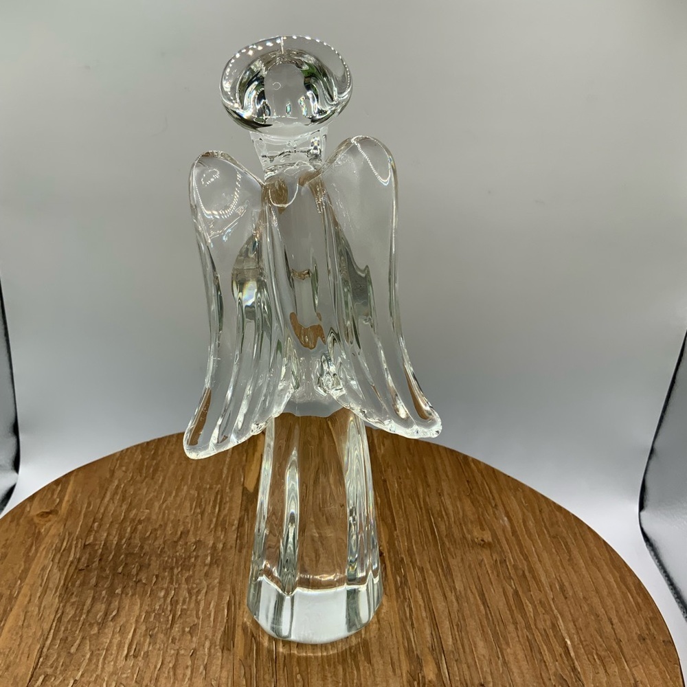 Crystal Glass Vintage Angel 8" Figurine - Picture 5 of 8